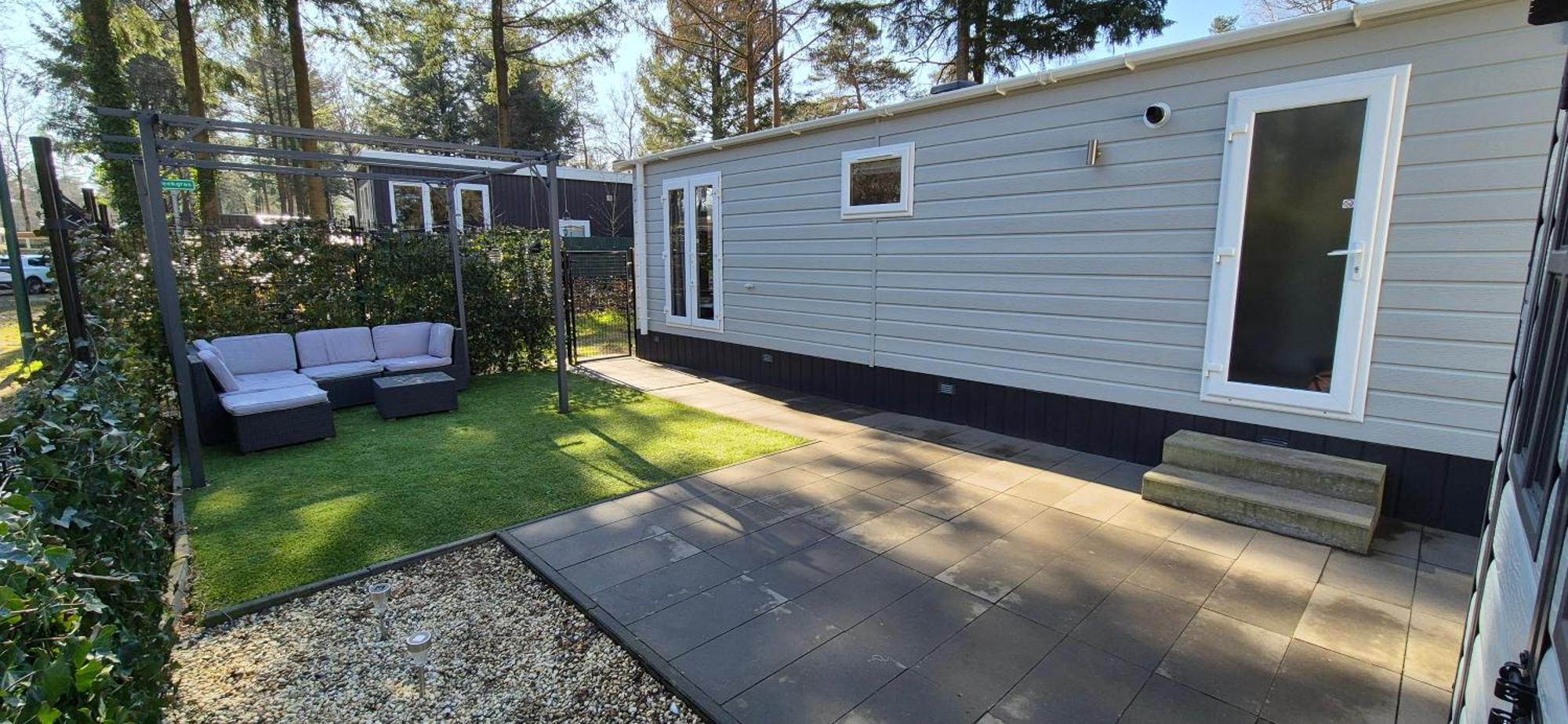 Het Veluwse Boshuisje Knus Chalet Met Omheinde Tuin Op De Veluwe Хундерло Экстерьер фото